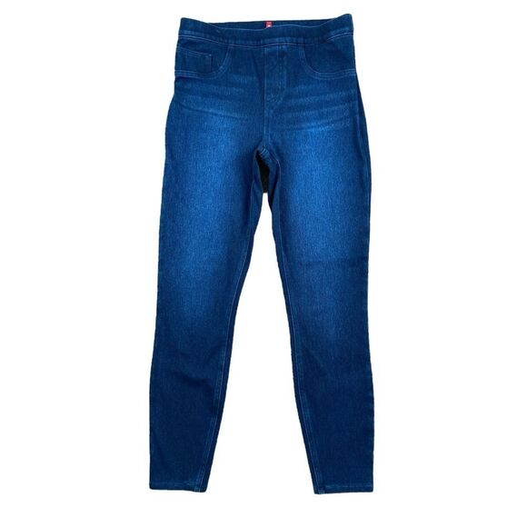 Spanx dark wash jeanish ankle leggings - Picture 2 of 8